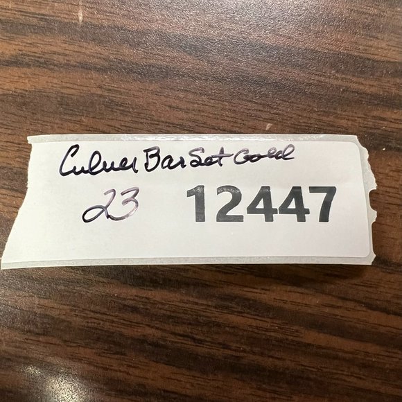 Mid Century Modern Culver Chantilly 22K Gold Shaker and Six Footed Rocks Glasses - Picture 8 of 8